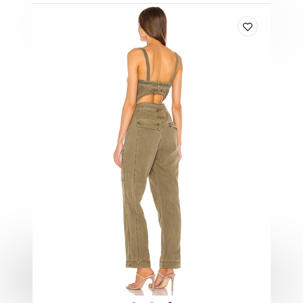 Utility Jumpsuit in Olive - Picture 3 of 7